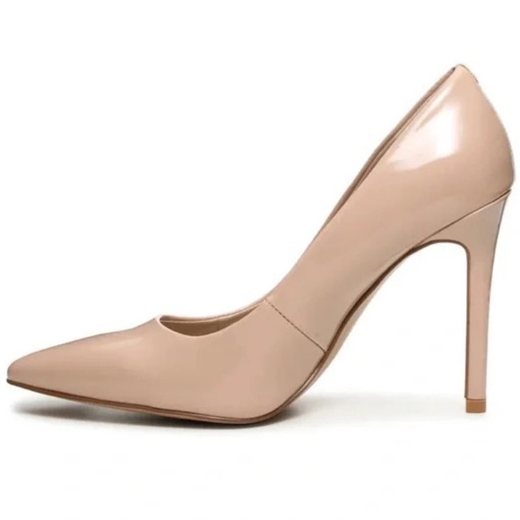 MIX NO. 6 • Nude Stiletto Pointed Toe Pump Heels - Picture 4 of 13
